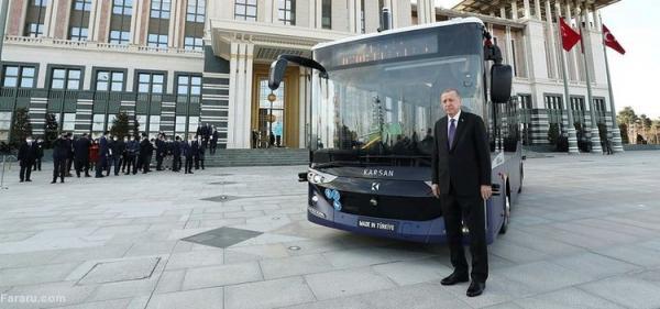 (ویدئو) اردوغان با اتوبوس بدون راننده به جلسه هیئت دولت رفت